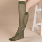 Silhouette Tabi Grip Stockings in olive green tab stockings, tabi grip stockings by Tuelles