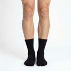Basic Tabi Grip Socks in black ribbed, tabi grip socks by Tuelles