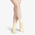 Cloudy Dreams Tabi Grip Socks in pale yellow, tabi grip socks by Tuelles