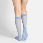Silhouette Tabi Grip Stockings in light blue split-toe stockings, tabi grip stockings by Tuelles